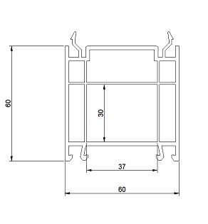 Расширитель 060мм GREEN SYSTEM 60 серия шт=6,5м Расширитель 060мм GREEN SYSTEM 60 серия шт=6,5м