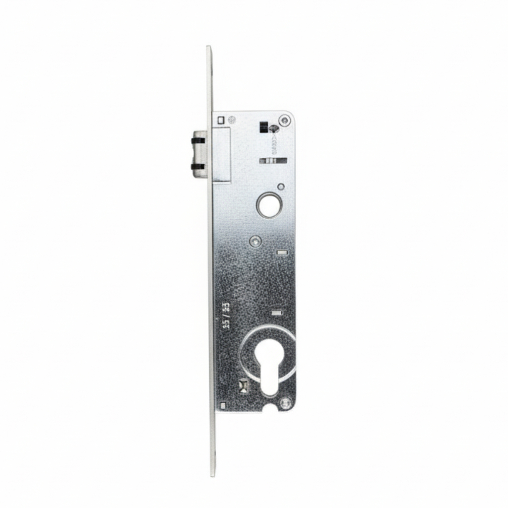 Замок REZE ALU 35/85/23, с роликом и ригелем