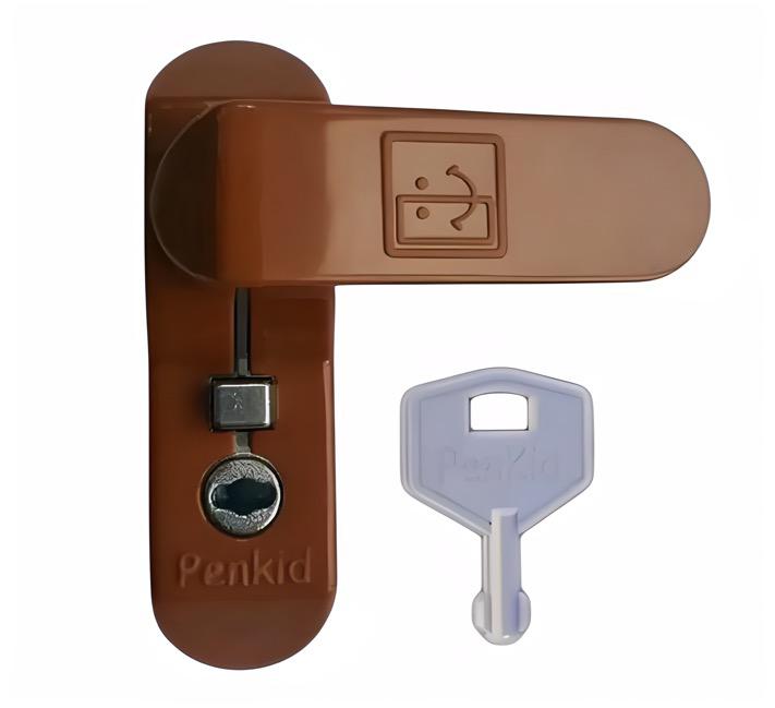Замок детской безопасности PENKID флажок, RAL 8017 коричневый