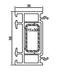 Расширитель 030мм COMFORT 58 серия шт=6,5м,